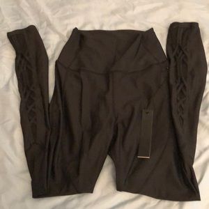 New with tag carbon 38 black lace leggings
